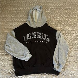 Los Angeles California Black and Gray Hoodie